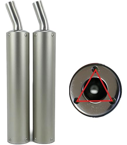 ②バイク用 カーボンシェル サイレンサー用３本 外径100mm L450mm Amazon | 汎用! 60.5MM チタン カーボン TI CARBON サイレンサー